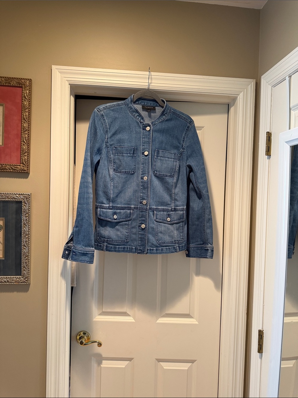 Talbots Denim Jacket with Button Front - Blue